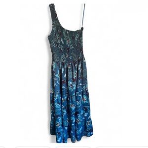 band of the free Floral Blue Sleeveless Dress